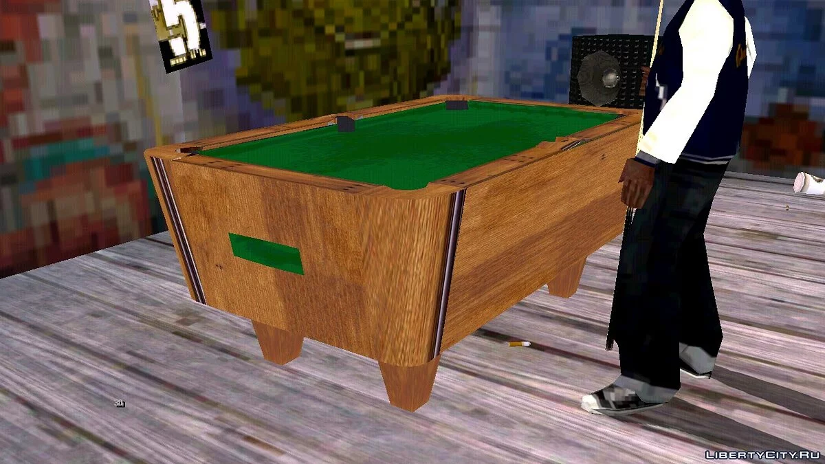 Стол для бильярда в HD / GTA San Andreas (iOS, Android)