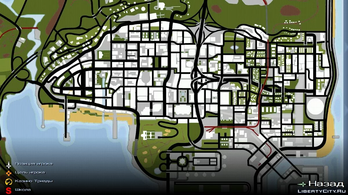Улучшенная карта и радар (HQ) / GTA San Andreas (iOS, Android)