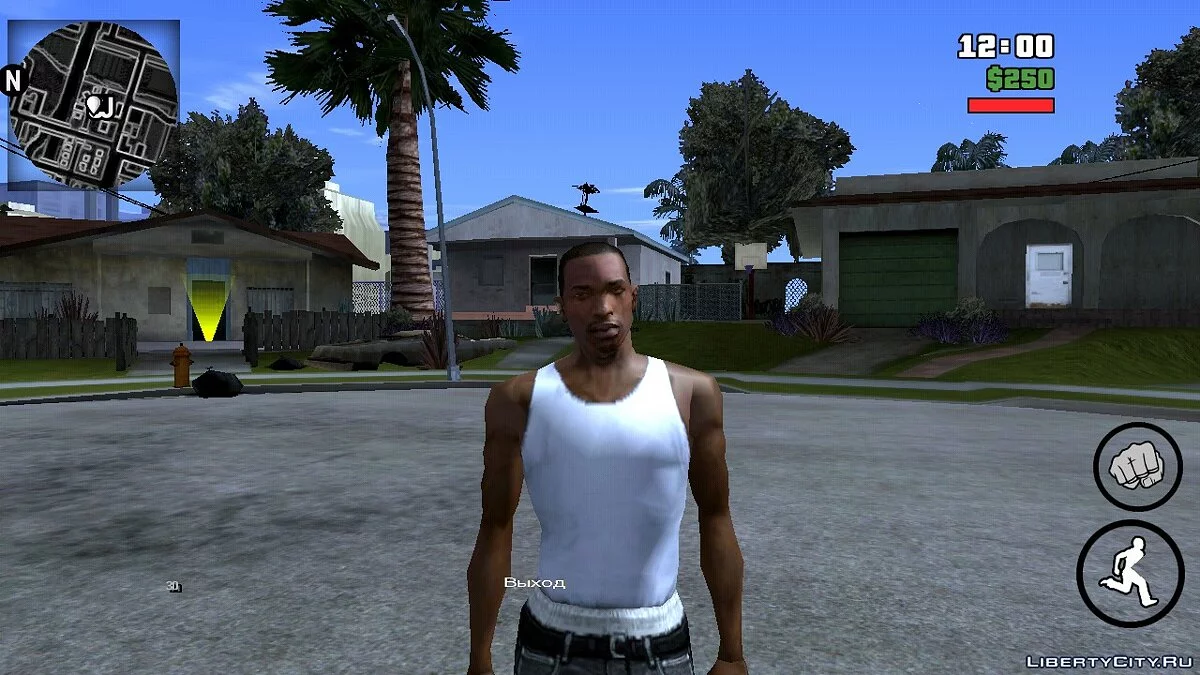 Черная карта и радар / GTA San Andreas (iOS, Android)
