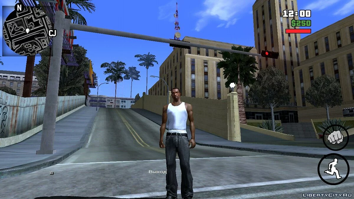 Черная карта и радар / GTA San Andreas (iOS, Android)