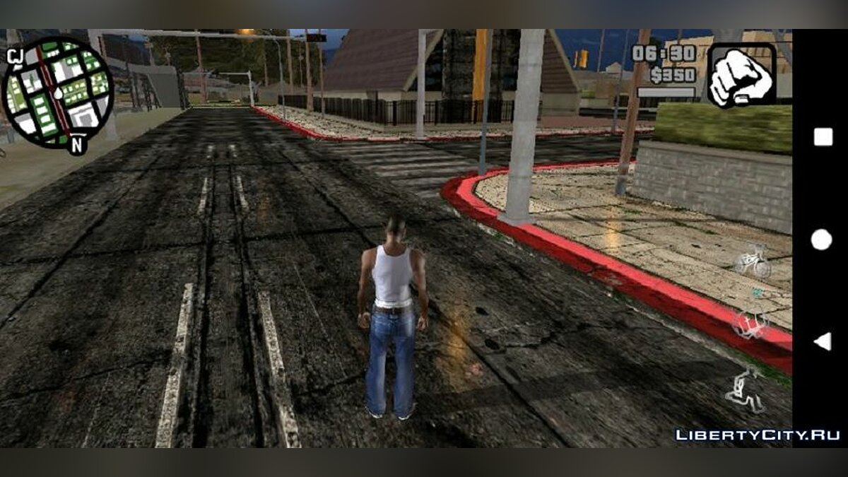 Скачать Новая дорога и тротуар для GTA San Andreas (iOS, Android)