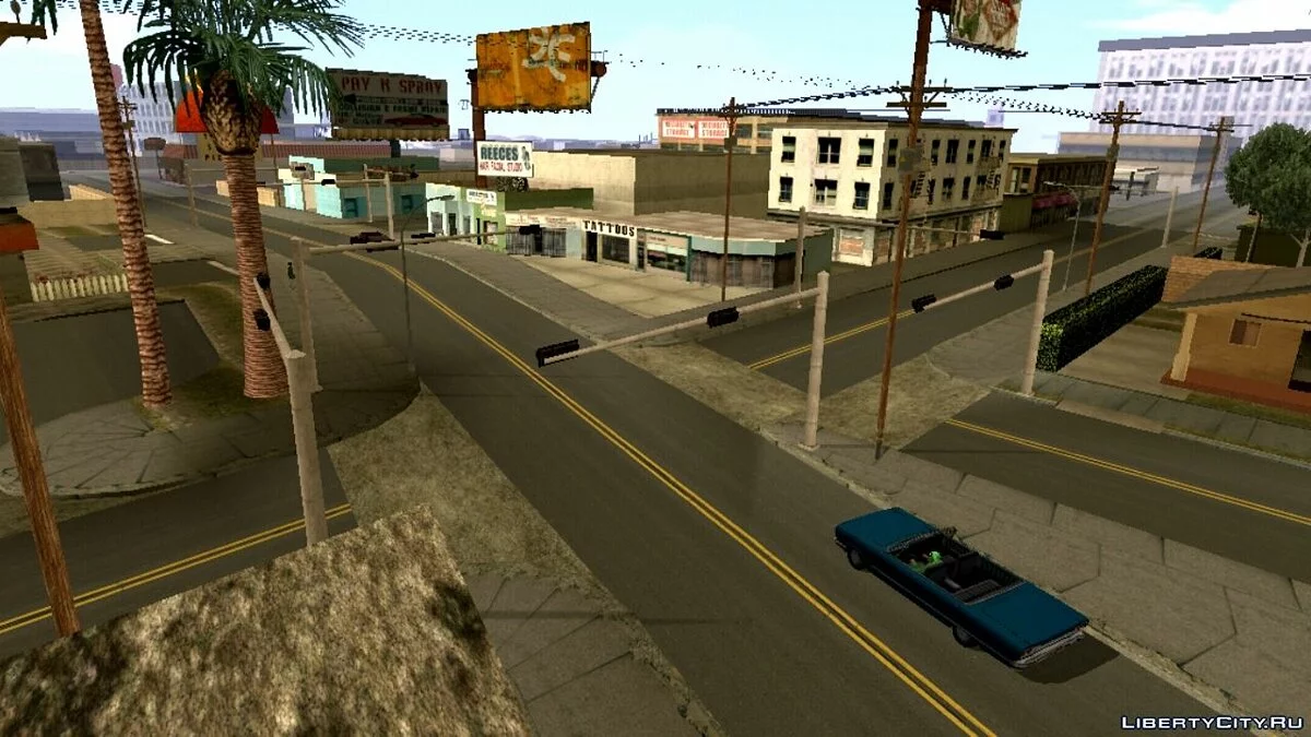 Real HQ Roads & Sidewalks for Mobile / GTA San Andreas (iOS, Android)