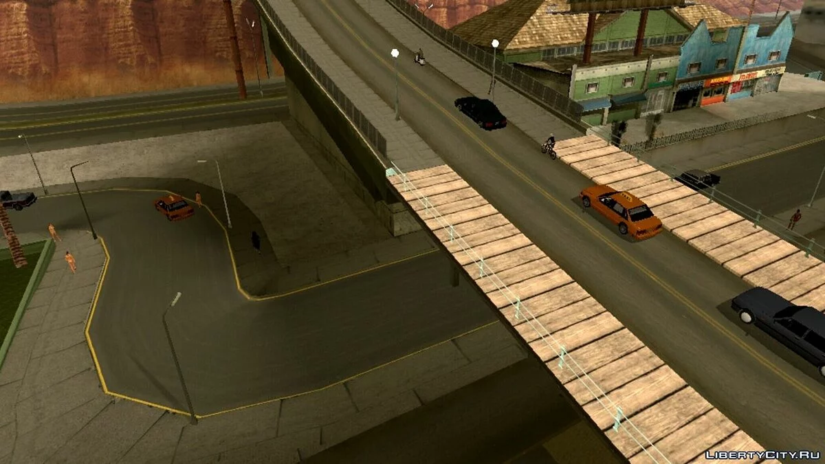Real HQ Roads & Sidewalks for Mobile / GTA San Andreas (iOS, Android)