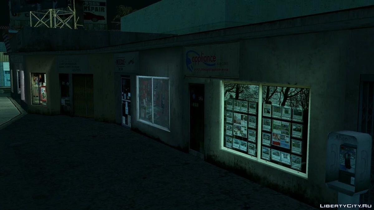 Новая парикмахерская Старого Риса и тату-салон [Ретекстур] / GTA San Andreas (iOS, Android)