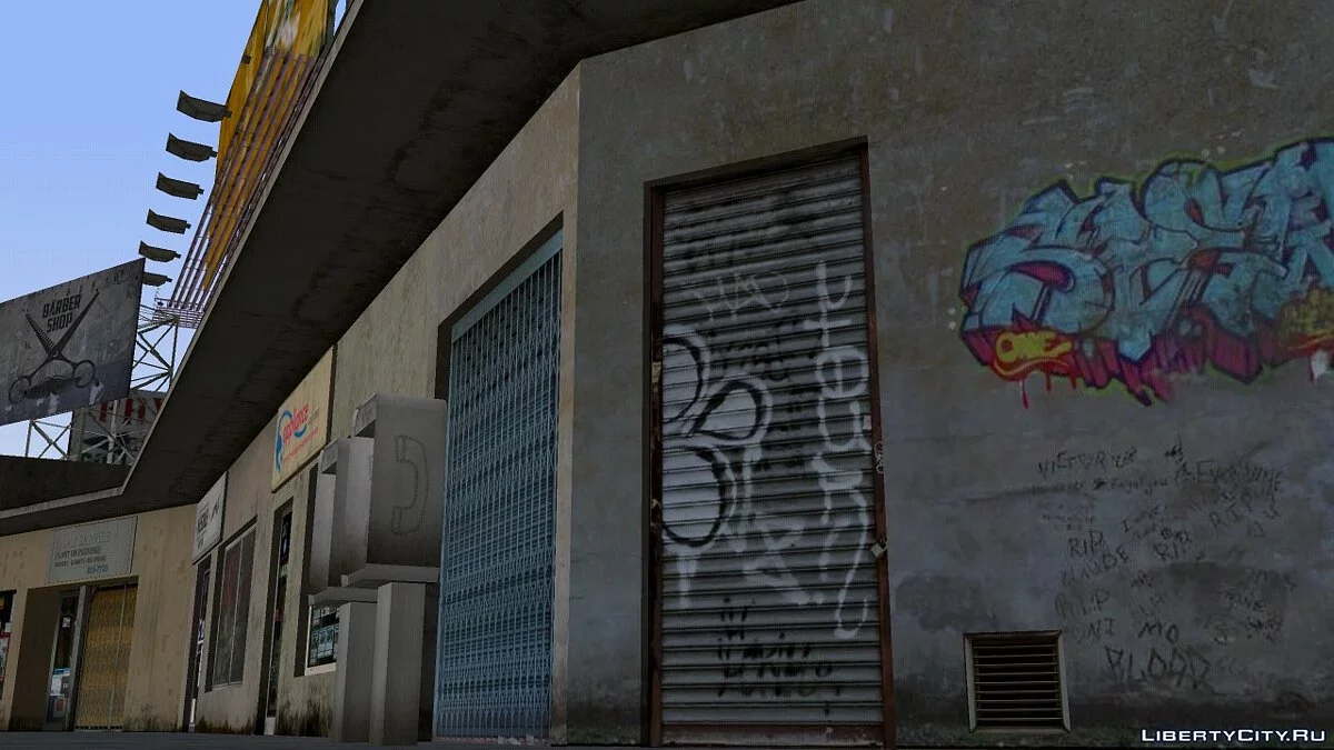 Новая парикмахерская Старого Риса и тату-салон [Ретекстур] / GTA San Andreas (iOS, Android)