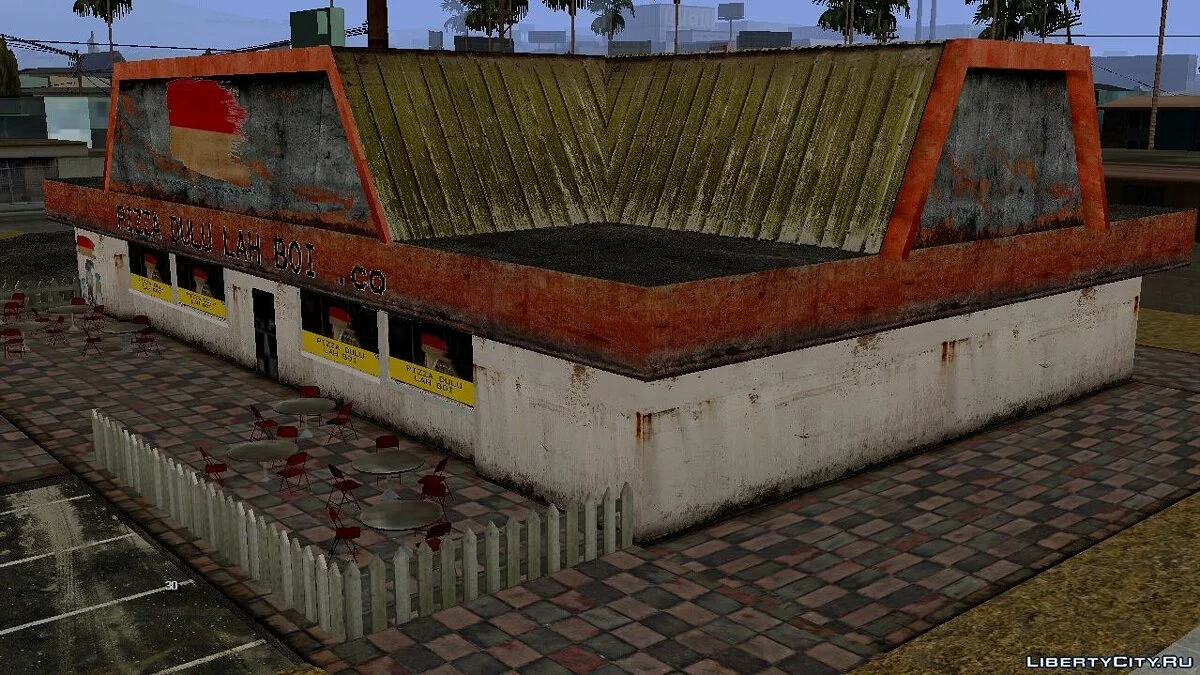 Новые текстуры для Pizza Iddlestack (K-Retexture) / GTA San Andreas (iOS, Android)