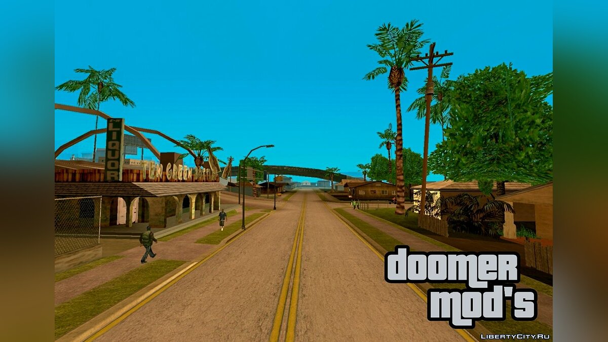 Скачать Дороги и тротуары в стиле GTA Vice City для GTA San Andreas (iOS,  Android)