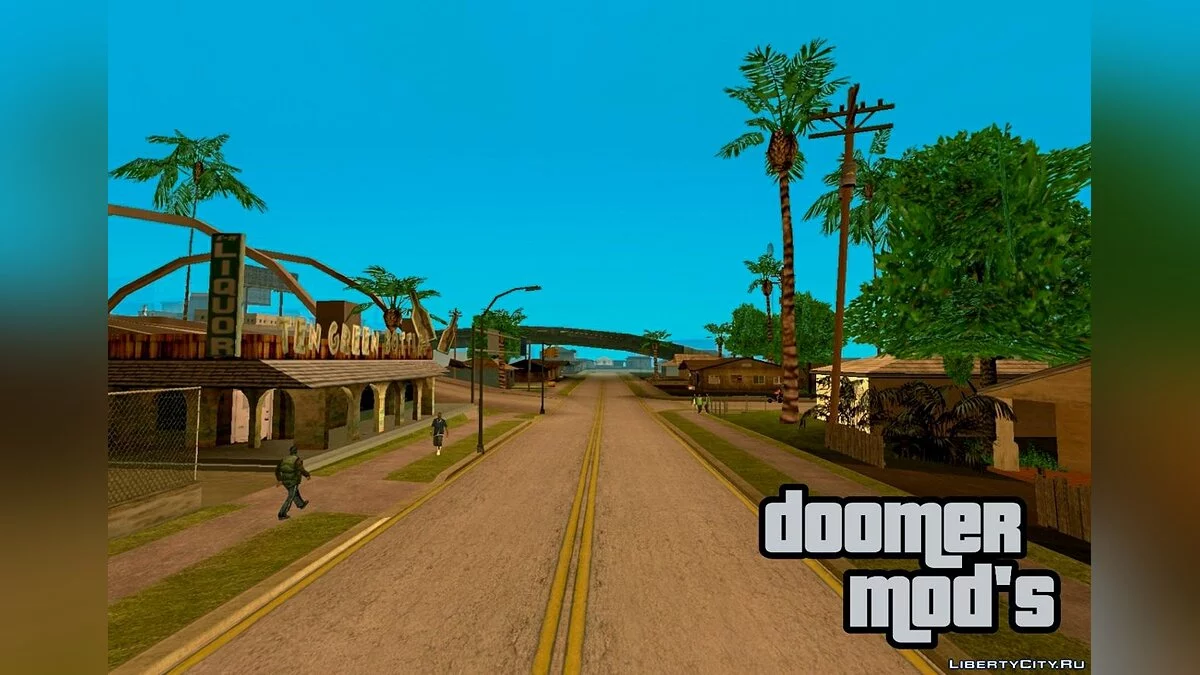 Дороги и тротуары в стиле GTA Vice City / GTA San Andreas (iOS, Android)
