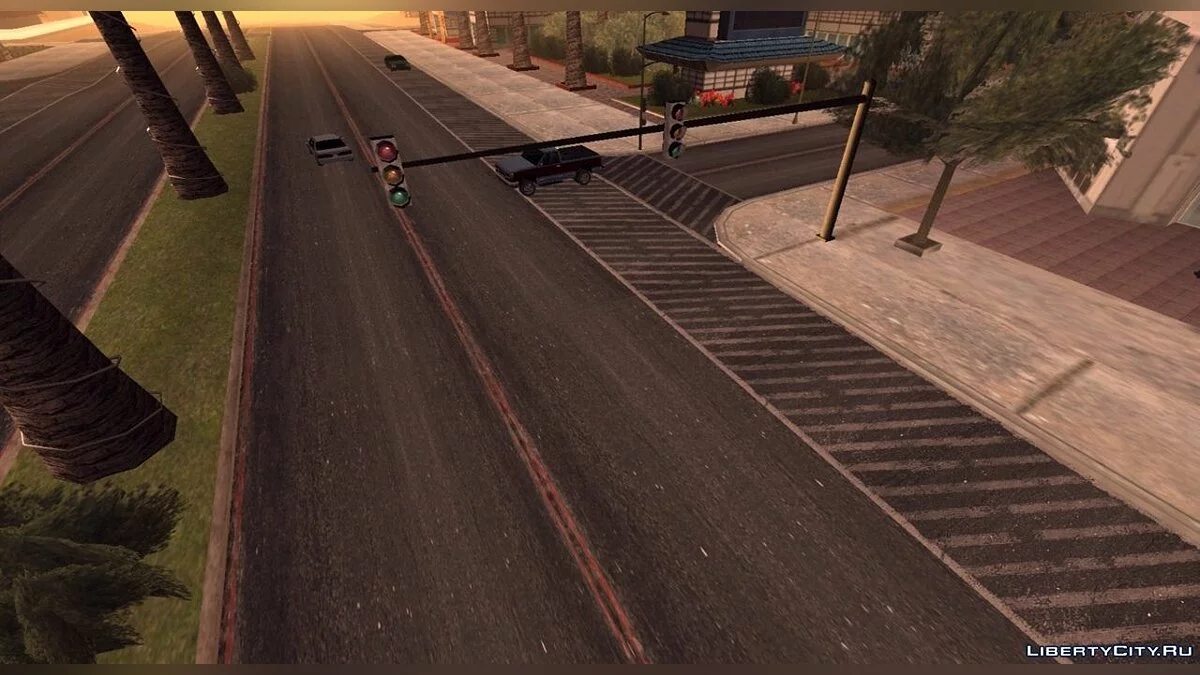 Ретекстур дорог по всему штату / GTA San Andreas (iOS, Android)