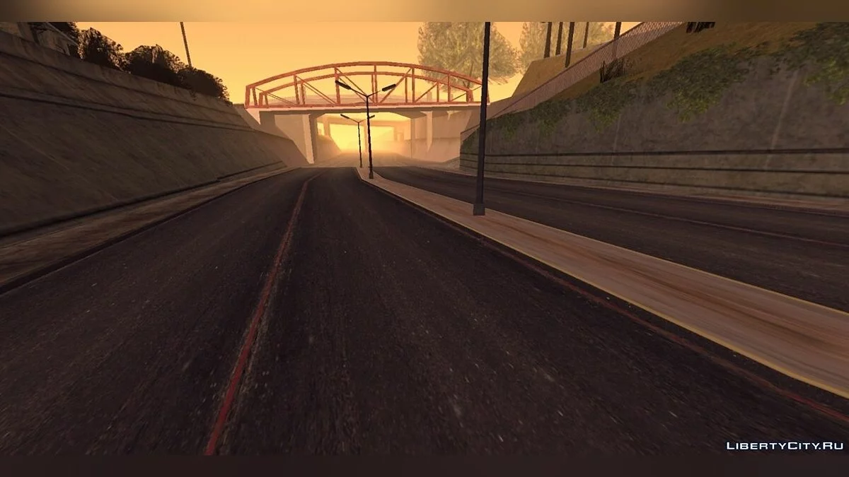 Ретекстур дорог по всему штату / GTA San Andreas (iOS, Android)