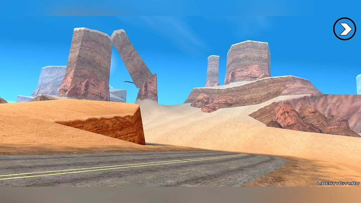 Rosa Project: HD текстуры для пустыни Лас-Вентураса / GTA San Andreas (iOS, Android)