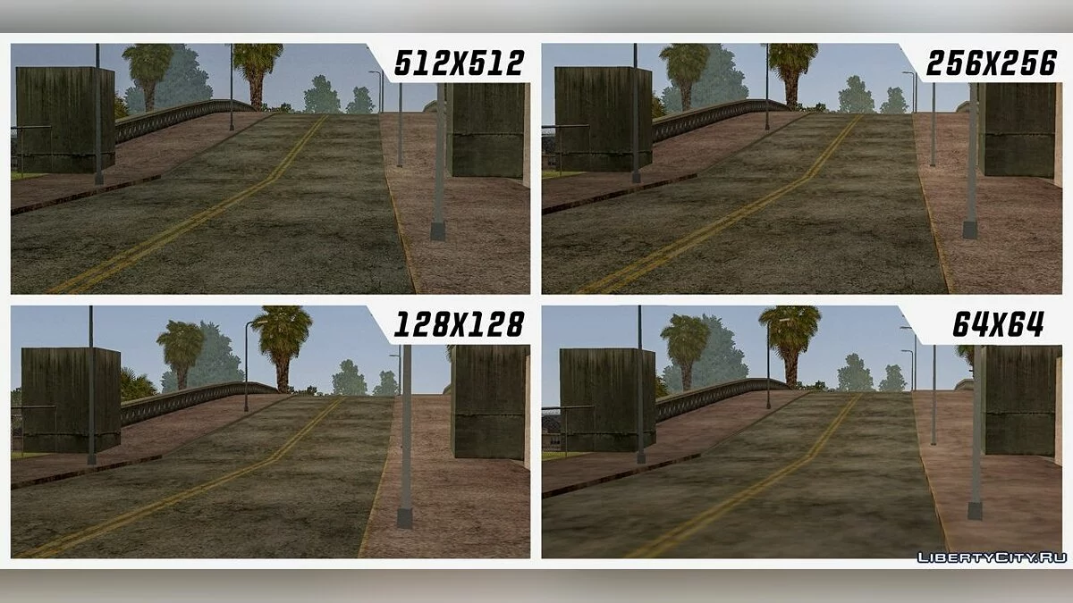 Текстуры дороги  из SRT3 V1.7 / GTA San Andreas (iOS, Android)