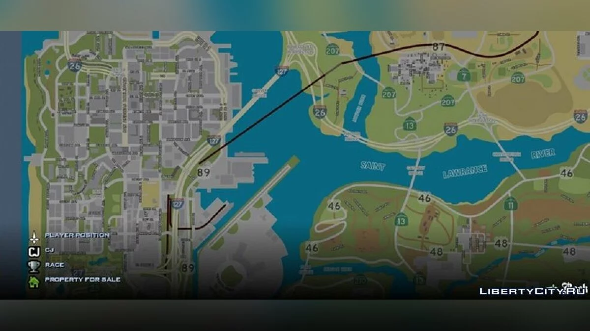 Новая карта и радар / GTA San Andreas (iOS, Android)