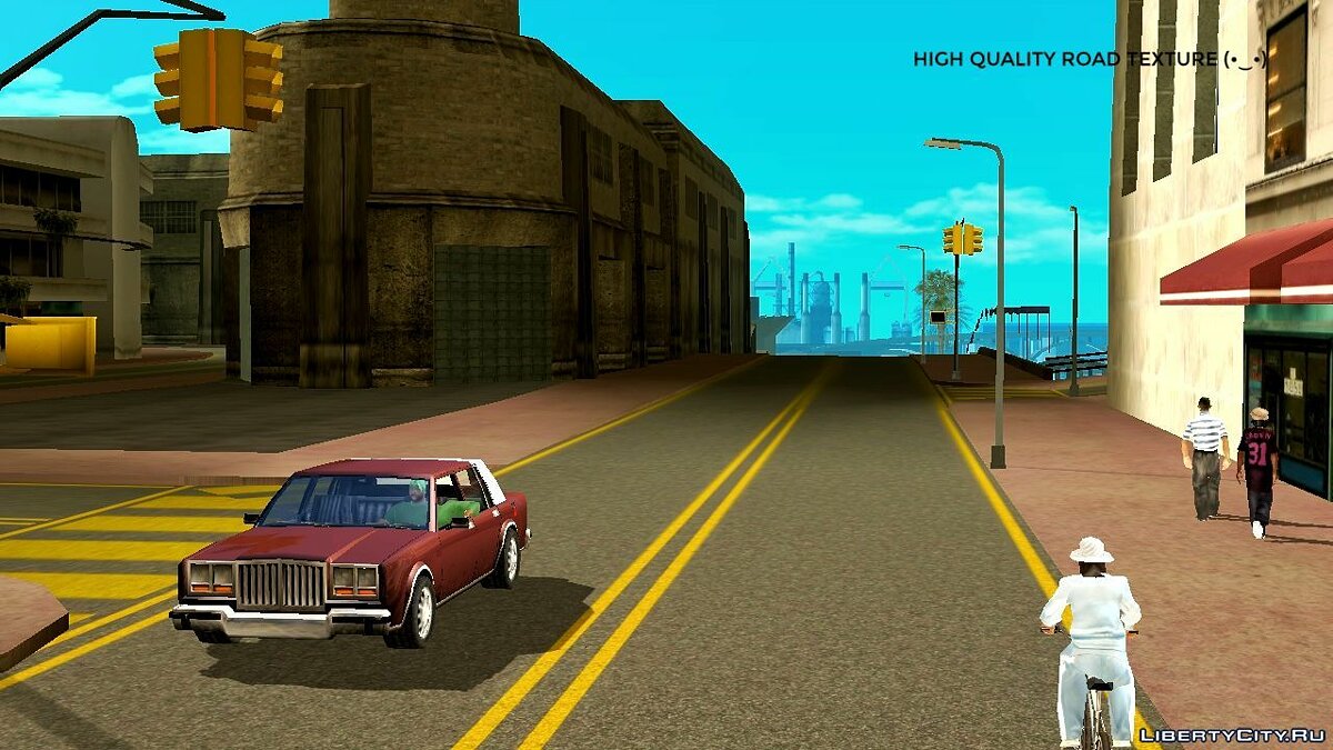 Скачать Новые текстуры для дороги для GTA San Andreas (iOS, Android)