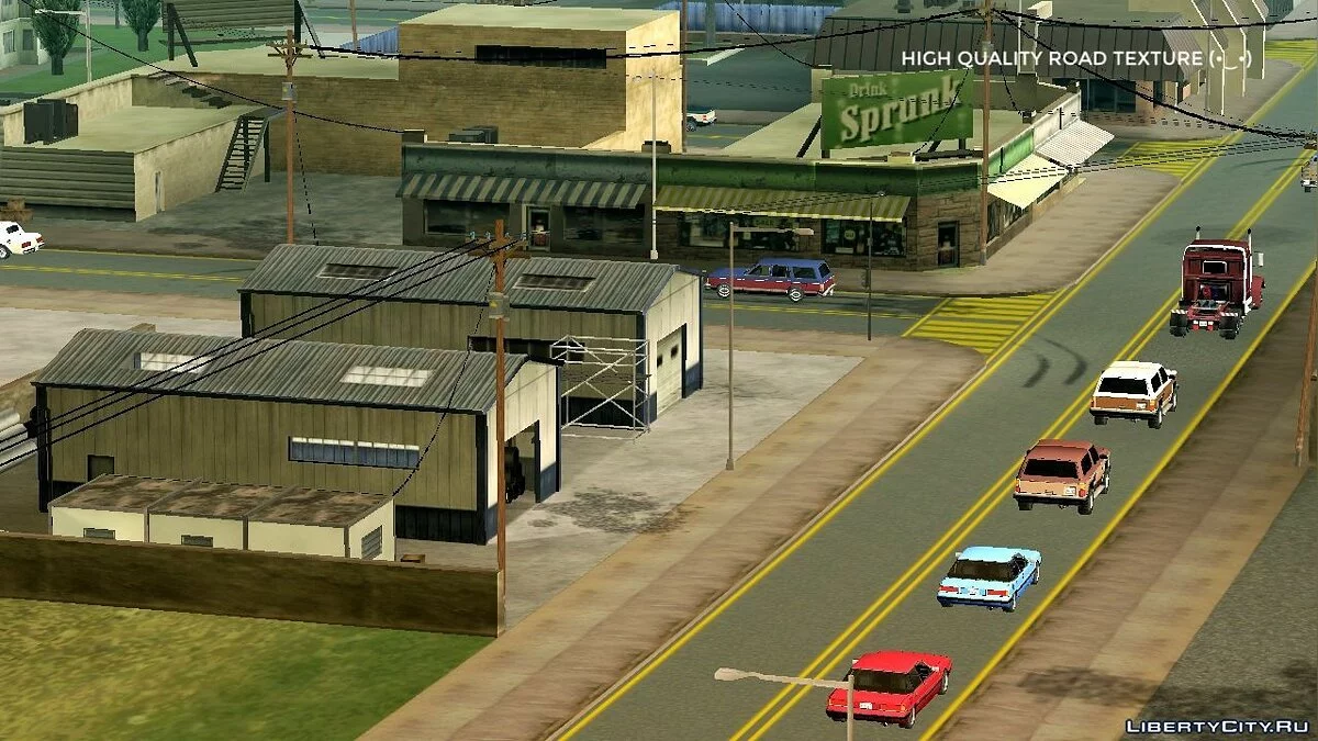 Новые текстуры для дороги / GTA San Andreas (iOS, Android)