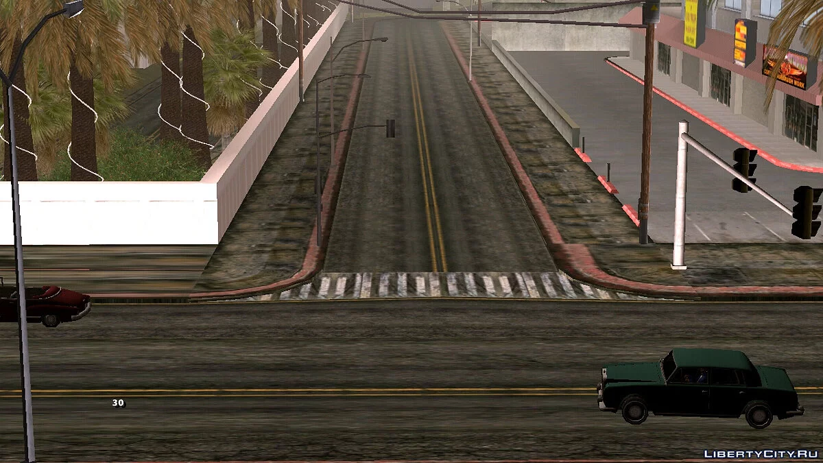 Новые дороги и тротуары / GTA San Andreas (iOS, Android)