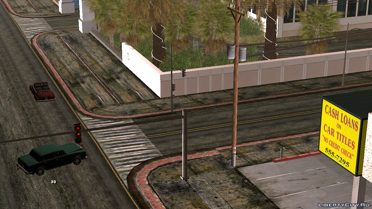 Новые дороги и тротуары для GTA San Andreas (iOS, Android) - Картинка #4