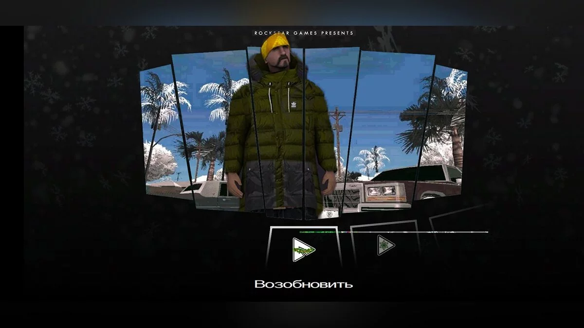 Зимнее меню / GTA San Andreas (iOS, Android)