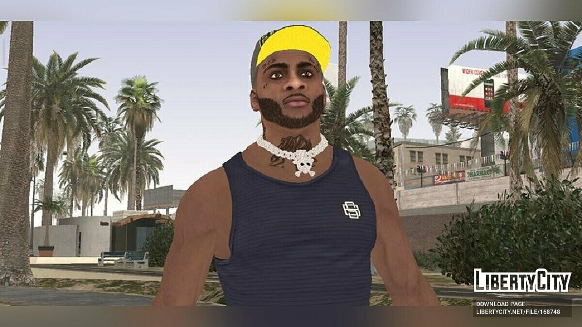 Скачать Новое лицо Франклина для GTA San Andreas (iOS, Android)