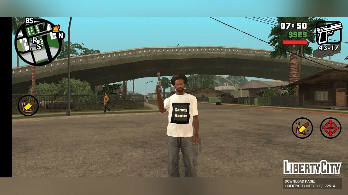 Цветные кнопки / GTA San Andreas (iOS, Android)