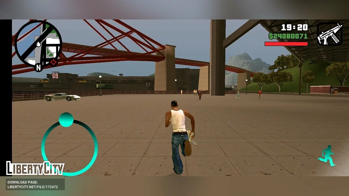 Изменённые кнопки управления / GTA San Andreas (iOS, Android)