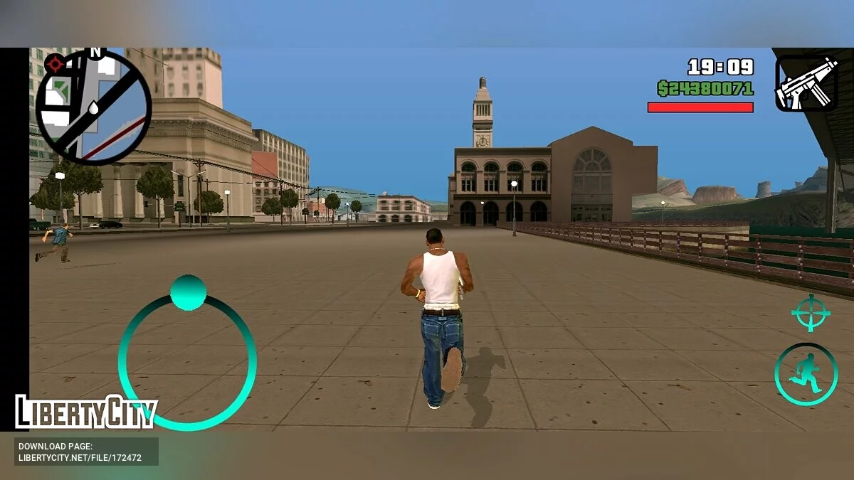 Изменённые кнопки управления / GTA San Andreas (iOS, Android)