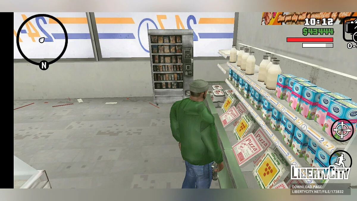 Новые текстуры интерьера магазина / GTA San Andreas (iOS, Android)