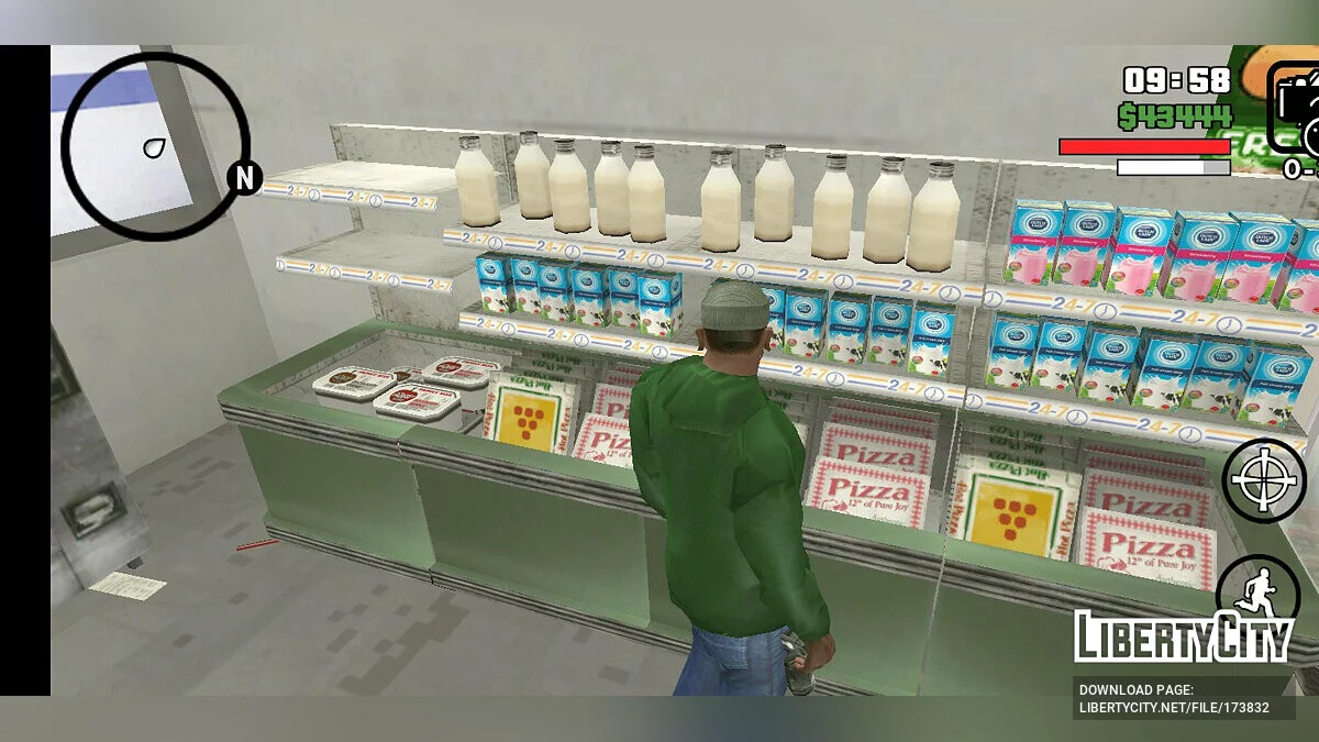 Новые текстуры интерьера магазина / GTA San Andreas (iOS, Android)