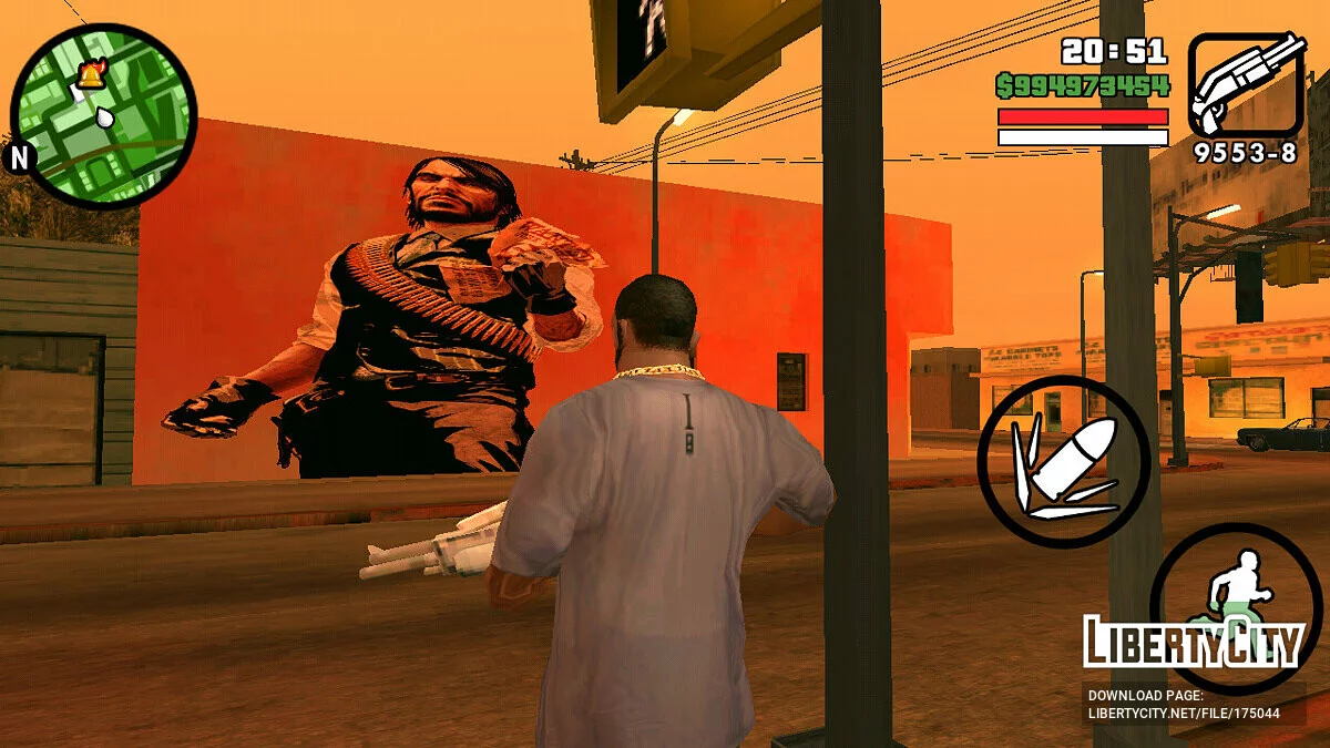 Рисунок с Джоном Марстоном / GTA San Andreas (iOS, Android)