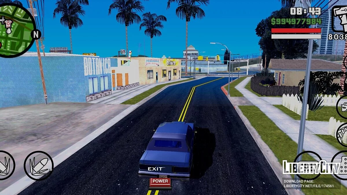 Реалистичные дороги / GTA San Andreas (iOS, Android)