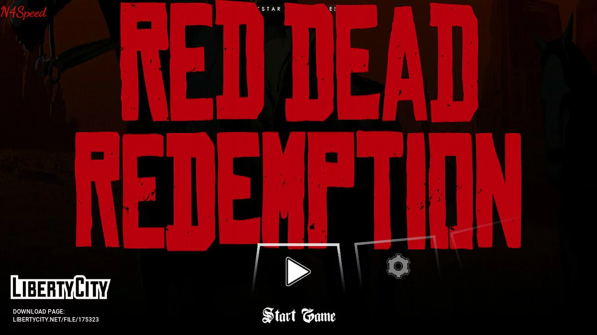 Загрузочный экран и меню «Red Dead Redemption» / GTA San Andreas (iOS, Android)