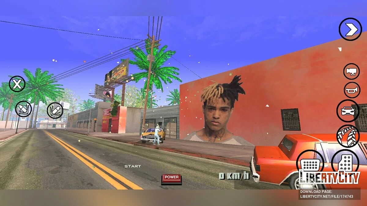 Настенное граффити с XXXTentacion / GTA San Andreas (iOS, Android)