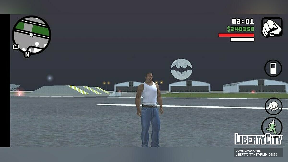 Скачать Луна Бэтмен для GTA San Andreas (iOS, Android)