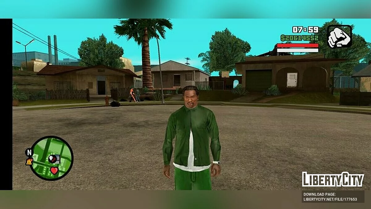 HQ лицо для Карла / GTA San Andreas (iOS, Android)