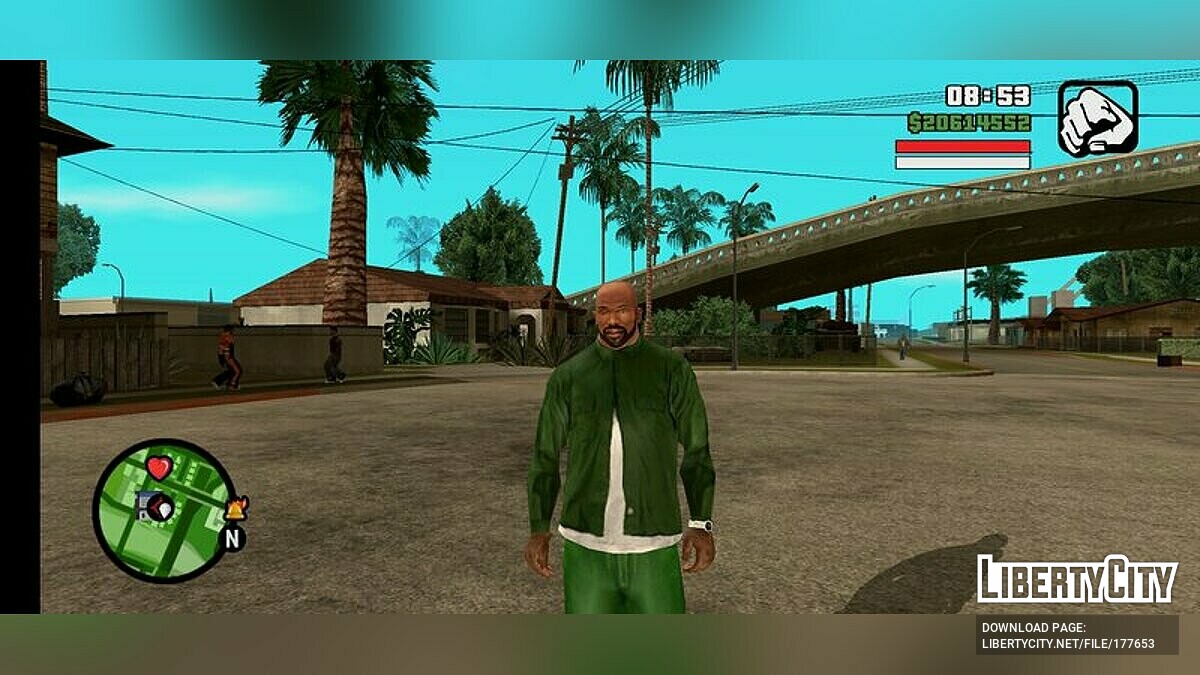 Скачать HQ лицо для Карла для GTA San Andreas (iOS, Android)