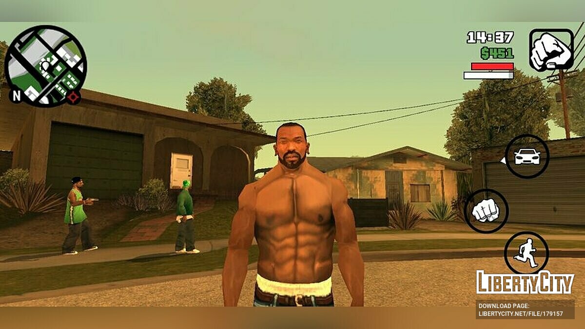 Скачать Подкаченный торс для Карла для GTA San Andreas (iOS, Android)