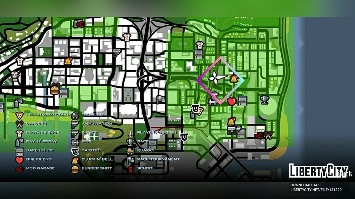 Мурал с Мэи Ширануи / GTA San Andreas (iOS, Android)
