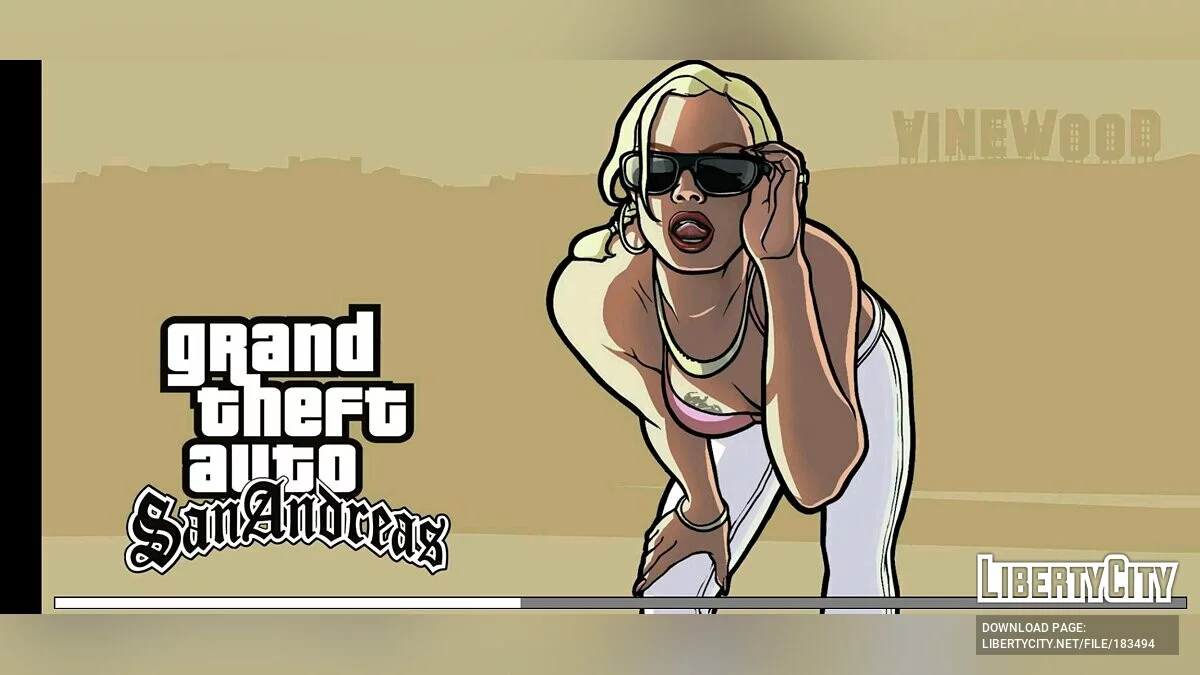 Меню и экраны загрузки в стиле PC/PS2 / GTA San Andreas (iOS, Android)