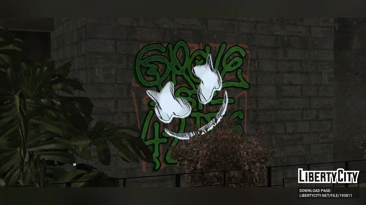 Граффити Marshmello / GTA San Andreas (iOS, Android)