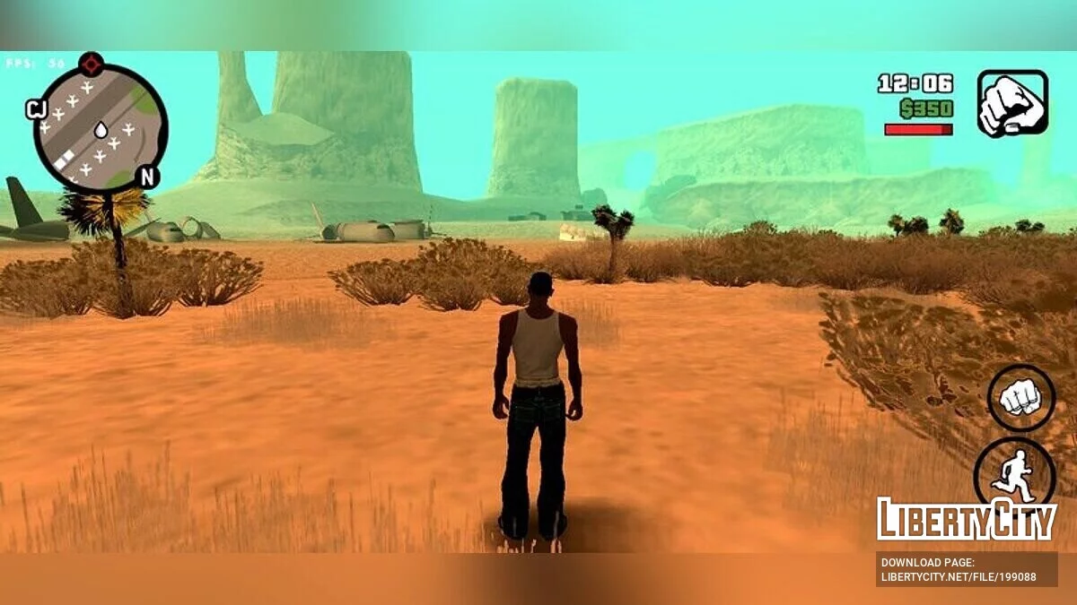 Текстуры пустыни и травы из PS2 / GTA San Andreas (iOS, Android)