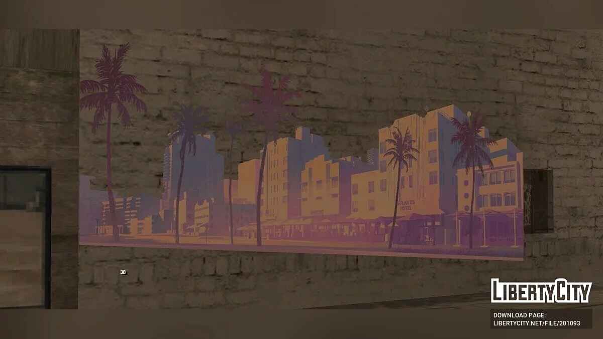 Мурал с GTA 6 / GTA San Andreas (iOS, Android)
