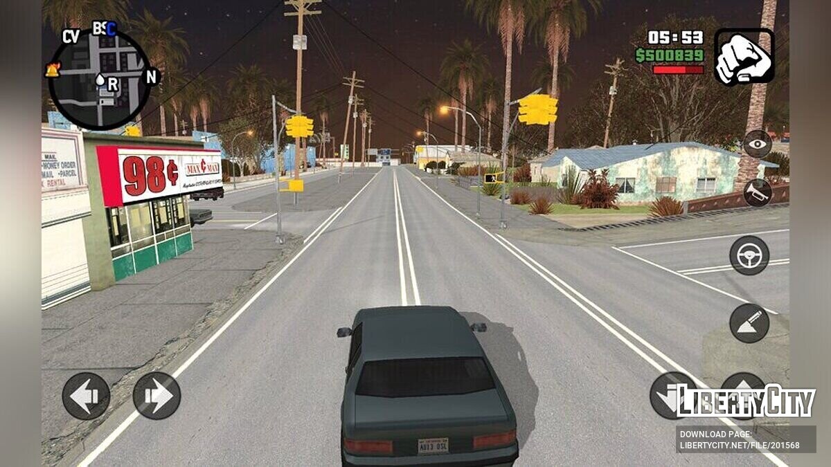 Скачать Обновленные текстуры дороги для GTA San Andreas (iOS, Android)