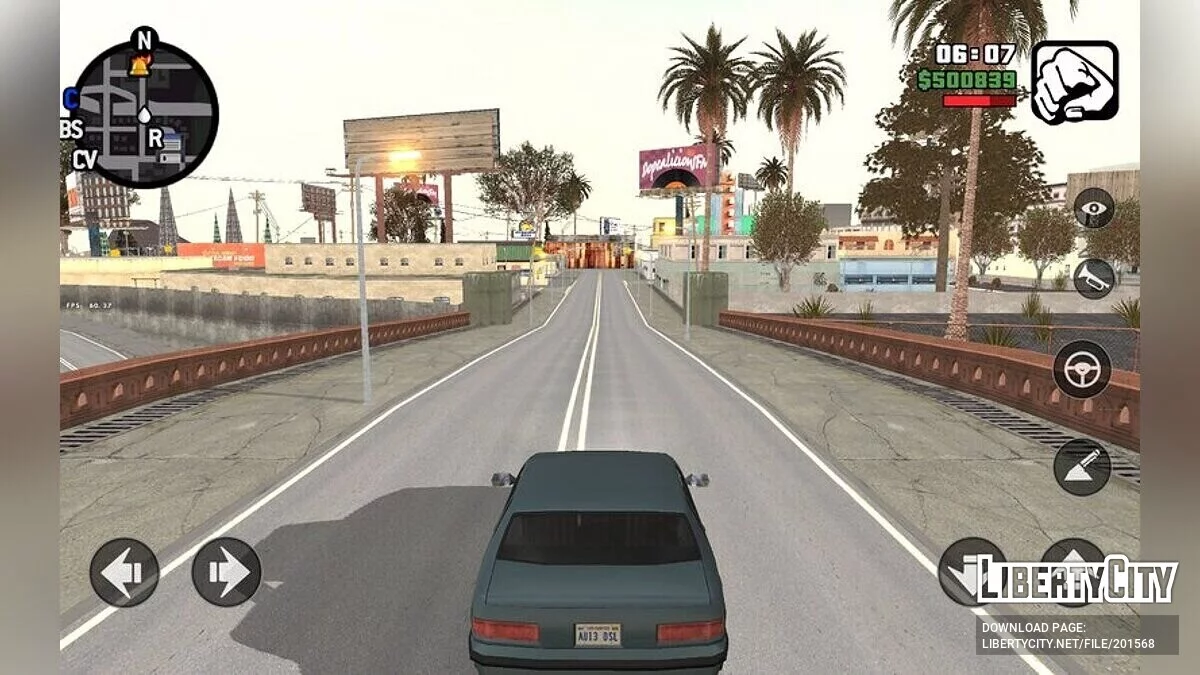Обновленные текстуры дороги / GTA San Andreas (iOS, Android)