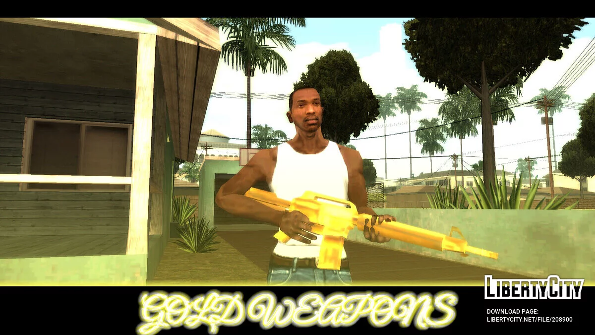 Набор золотого оружия / GTA San Andreas (iOS, Android)