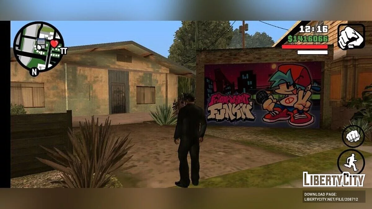 Новое граффити на гараже / GTA San Andreas (iOS, Android)