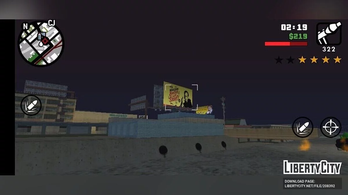 Обновленные рекламные щиты Better Call Saul / GTA San Andreas (iOS, Android)
