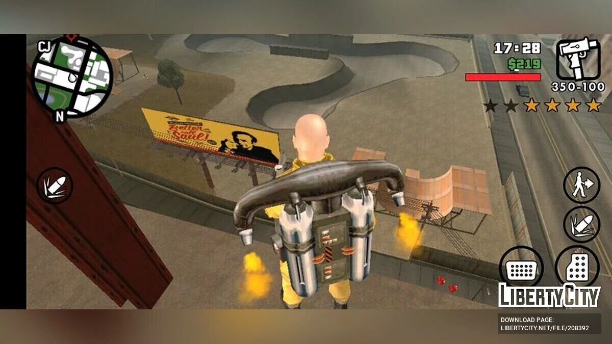 Обновленные рекламные щиты Better Call Saul / GTA San Andreas (iOS, Android)