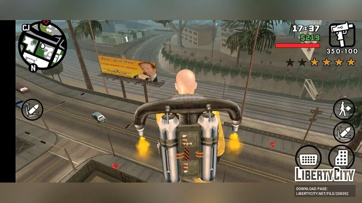 Обновленные рекламные щиты Better Call Saul / GTA San Andreas (iOS, Android)