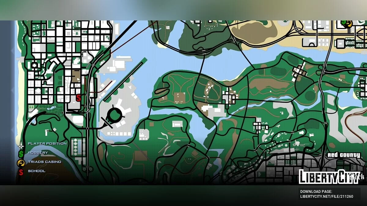 Карта из GTA SA Definitive Edition / GTA San Andreas (iOS, Android)