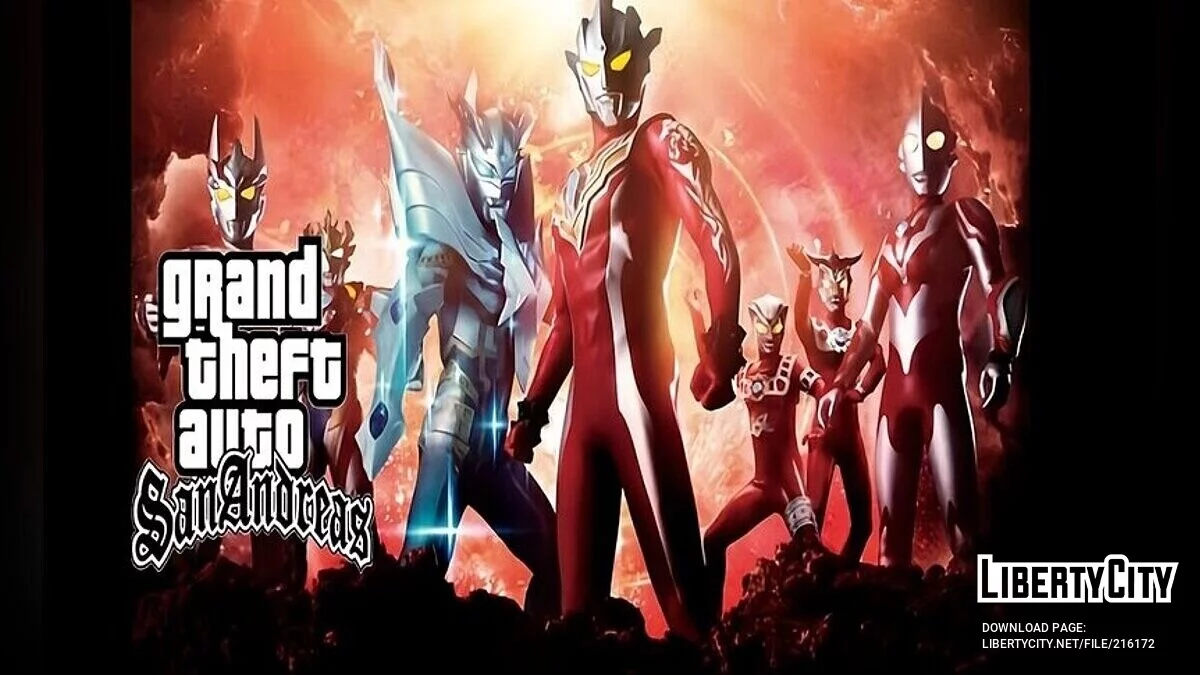 Menu & Loadscreen Ultraman / GTA San Andreas (iOS, Android)